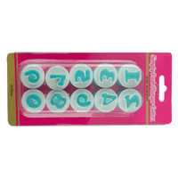 Mini Number Simply Push Plunger Cutters - 10 Pieces