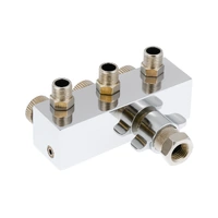 Airbrush Hose Splitter With Regulated Manifold Valves - 3 Ways