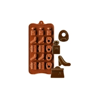 Girl Items - Handbag,Perfume,Shoes - Easy Flex Chocolate Silicone Mold Xq-038