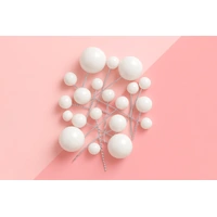 White Ball Topper 20Pcs