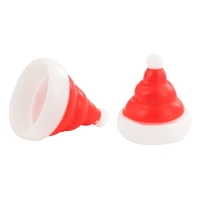 Santa Hat - 3D Cupcake Topper - 8 Pieces